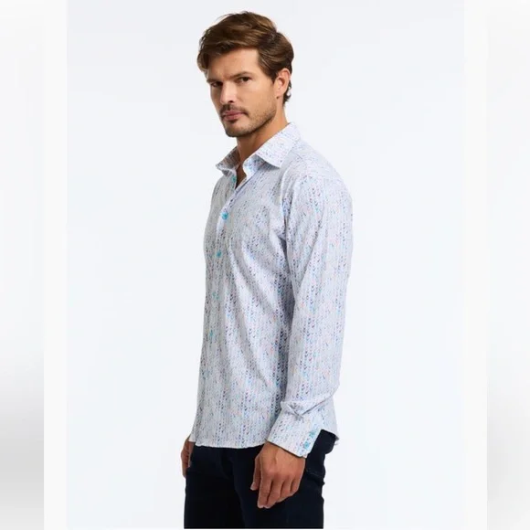 NWT Robert Graham Slauson Shirt Casual Button Down Shirts